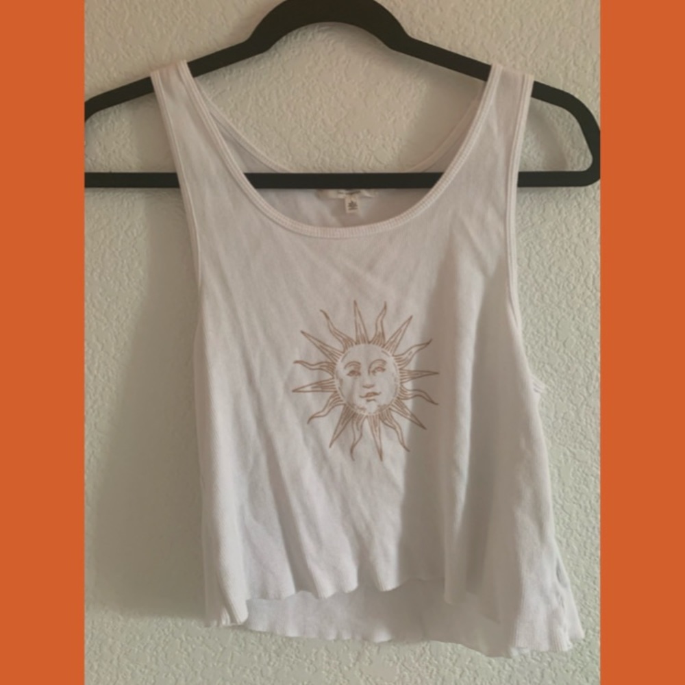 Slightly cropped graphic tank!!